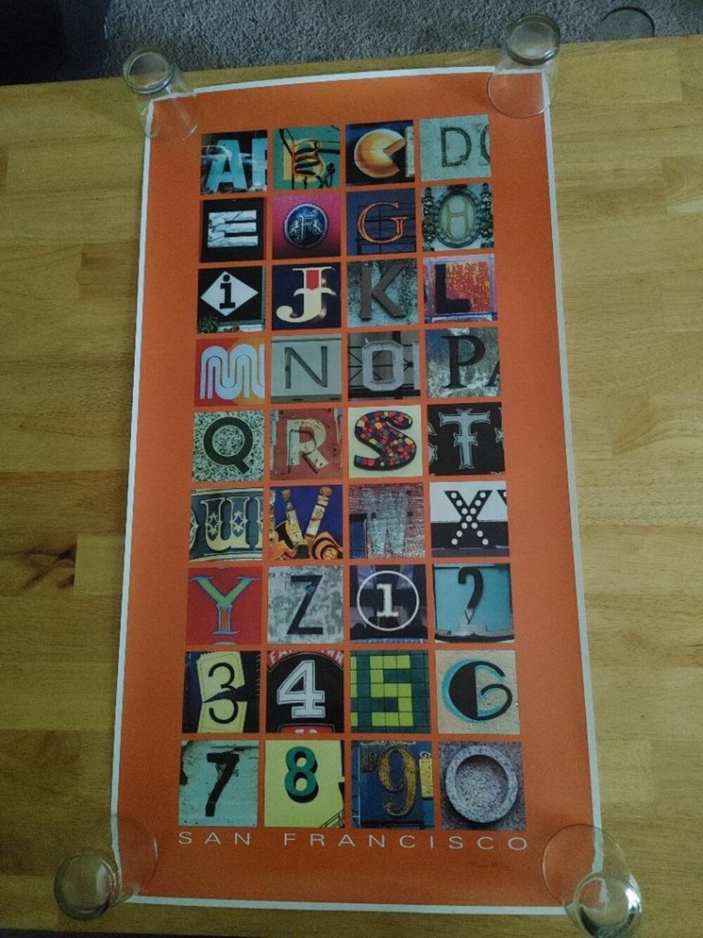 Brand New San Francisco Alphabet Poster Signed by Thomas McVety
